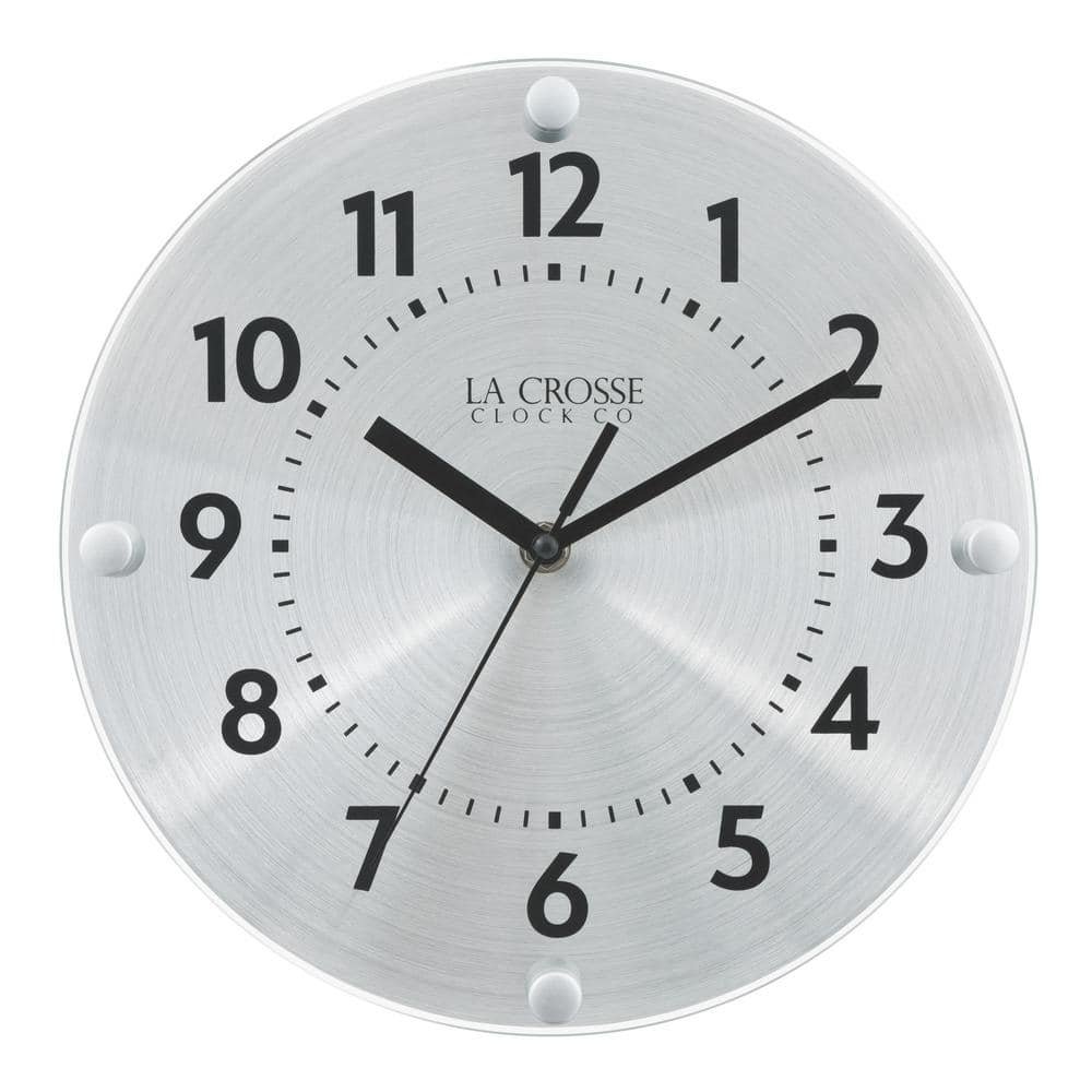 10 In. Orion Metal Analog Quartz Wall Clock with Silent Movement