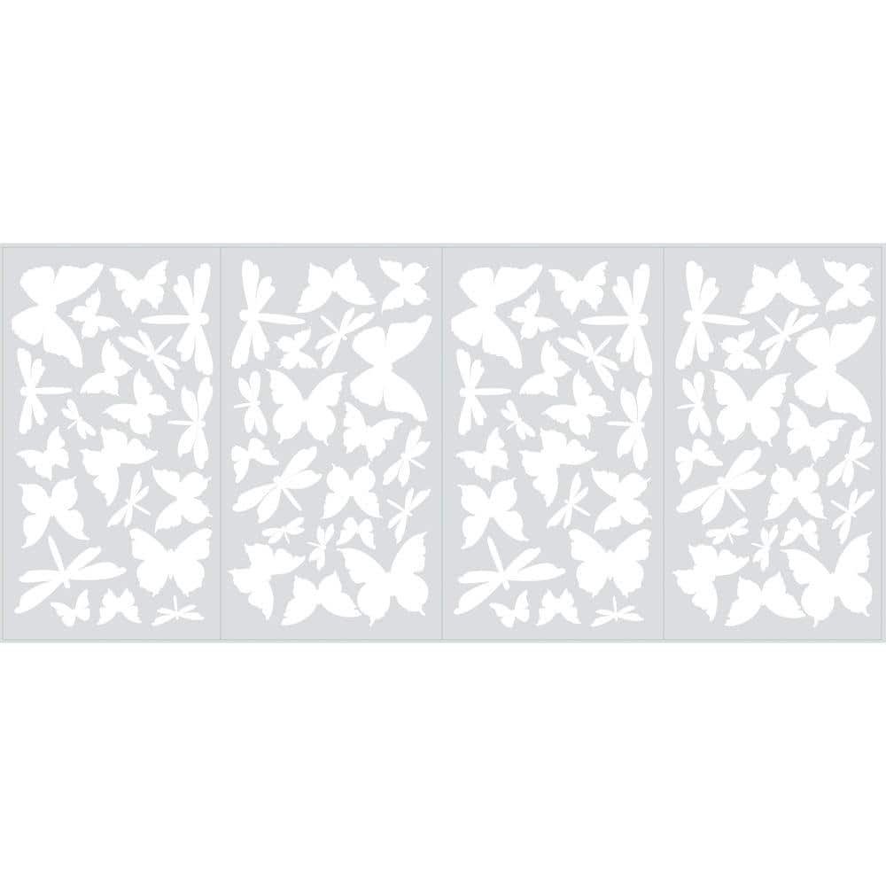 10 in. x 18 in. Butterfly and Dragonfly Glow in the Dark...