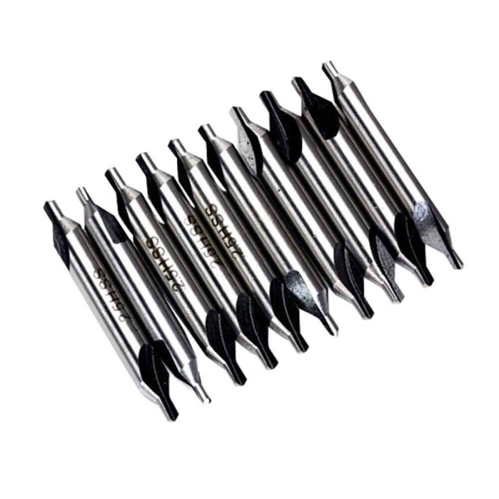 10 Pcs Steel High-Speed 2.5mm 60 Degrees Industrial Tools Countersink