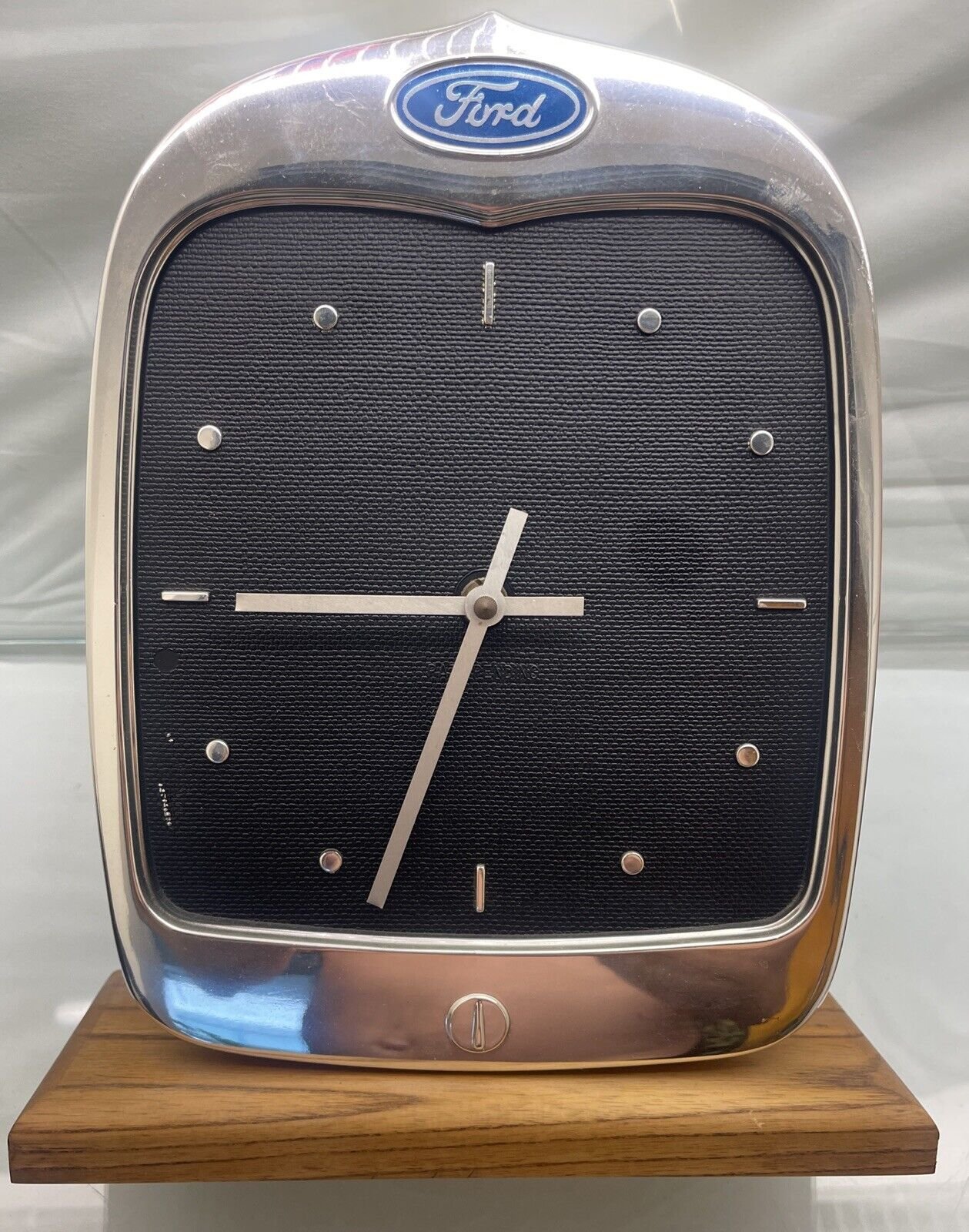 11.5" FORD Novelty Desk Clock Front Grill by general mfg RARE