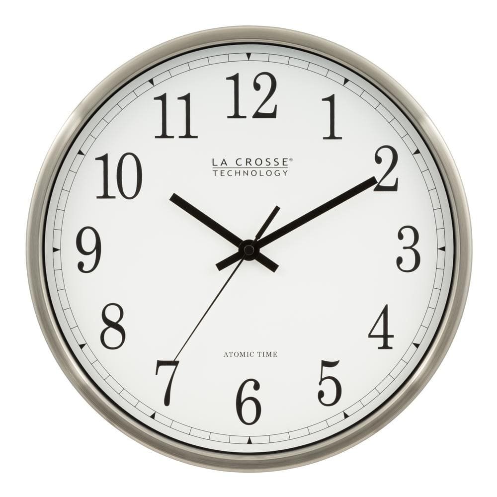 12 in. Atomic Analog Metal Wall Clock