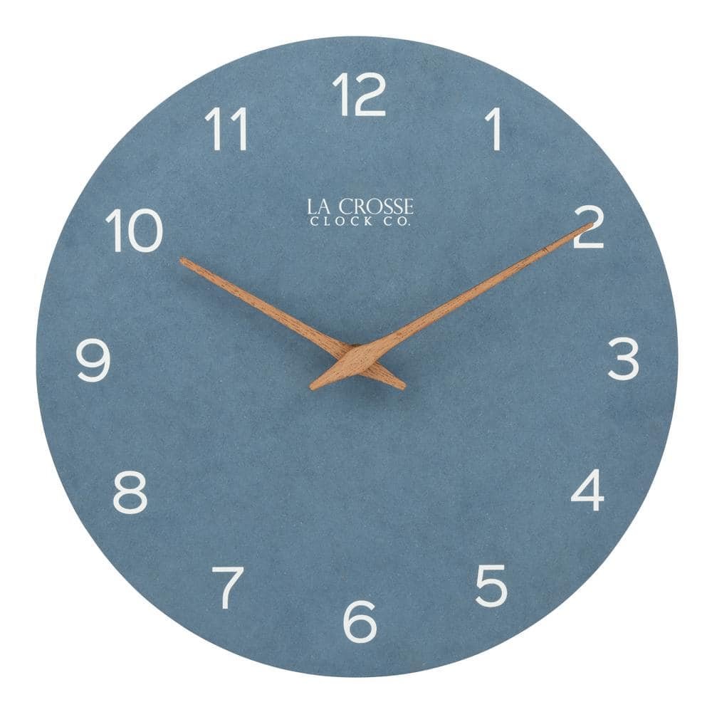 12 In. Blue Tahoe Quartz Analog Wall Clock