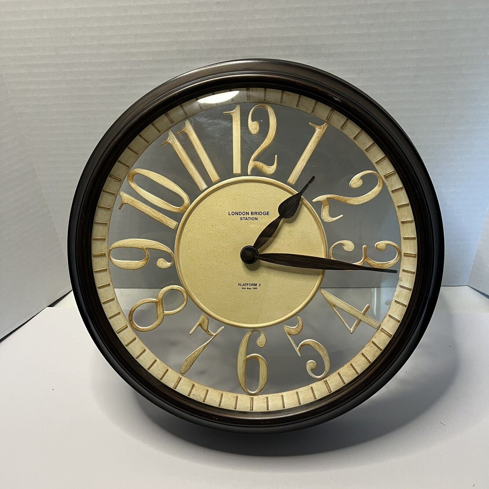 13” London Bridge Station Platform 2 Round Wall Clock