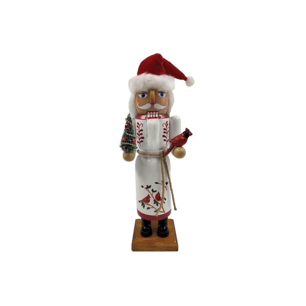 14 in. Cardinal Claus Nutcracker