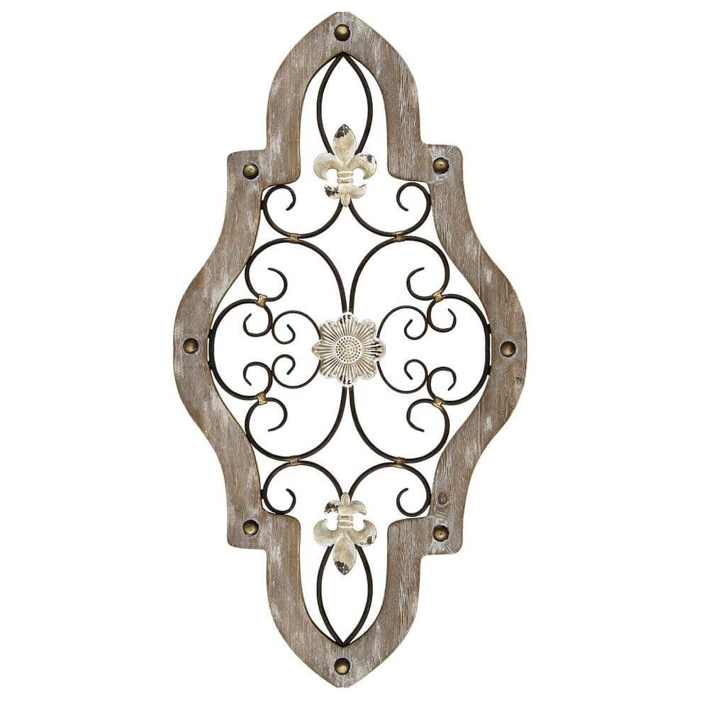 15.75 in. Charlie Metal Natural Wall Decor