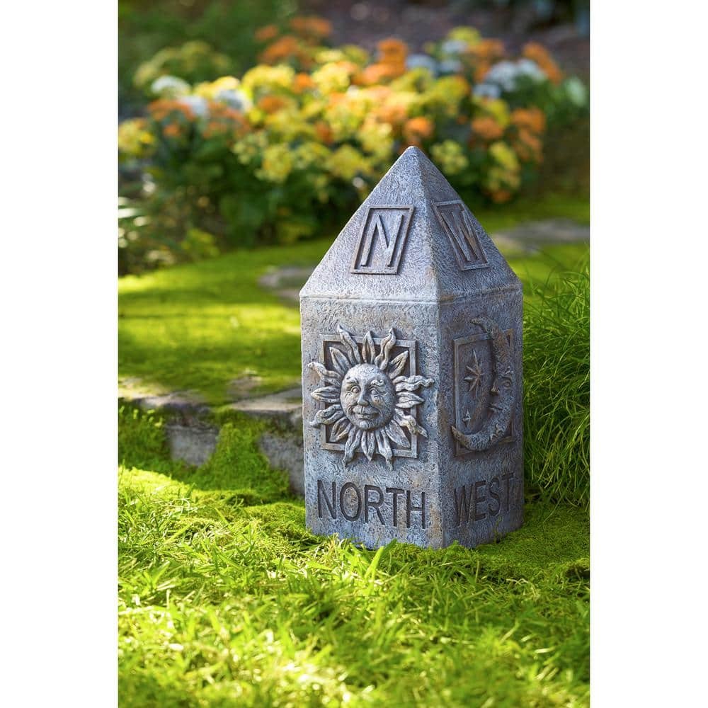17 in. Garden Totem, Compass