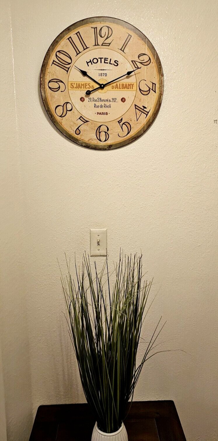 18" Wall Clock for motel hotel lobby