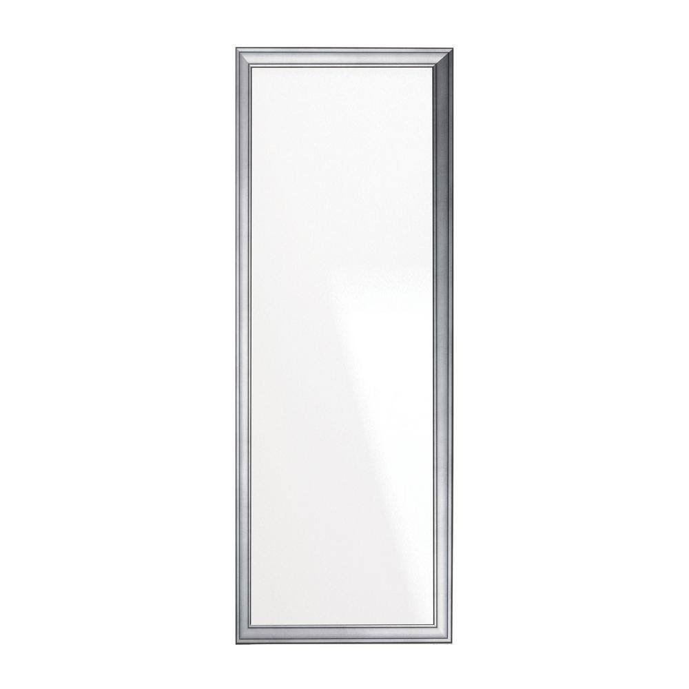 19.5 in. W x 53 in. H Cool Silver Slim Wall Mirror