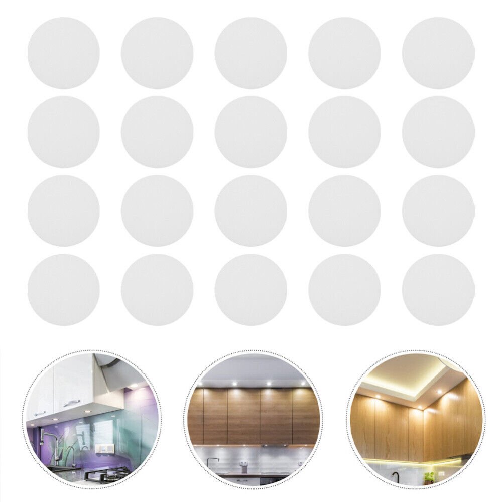 20pcs Downlight Shading Plate Round Plastic Cover Recessed Light Diffusion