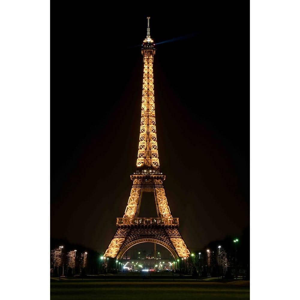 23.5 in. x 15.75 in. LED Lighted Famous Eiffel Tower Paris France...