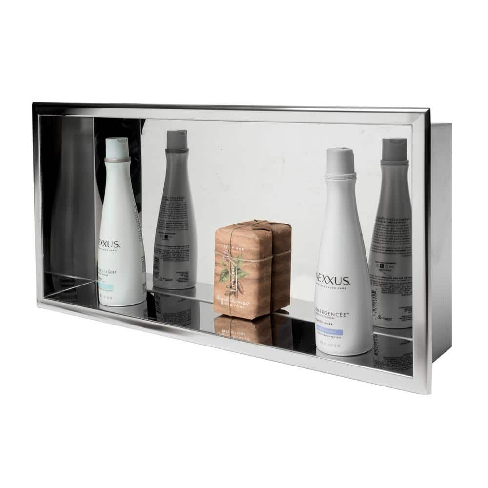 24 in. x 12 in. x 4 in. Niche in Polished Stainless...