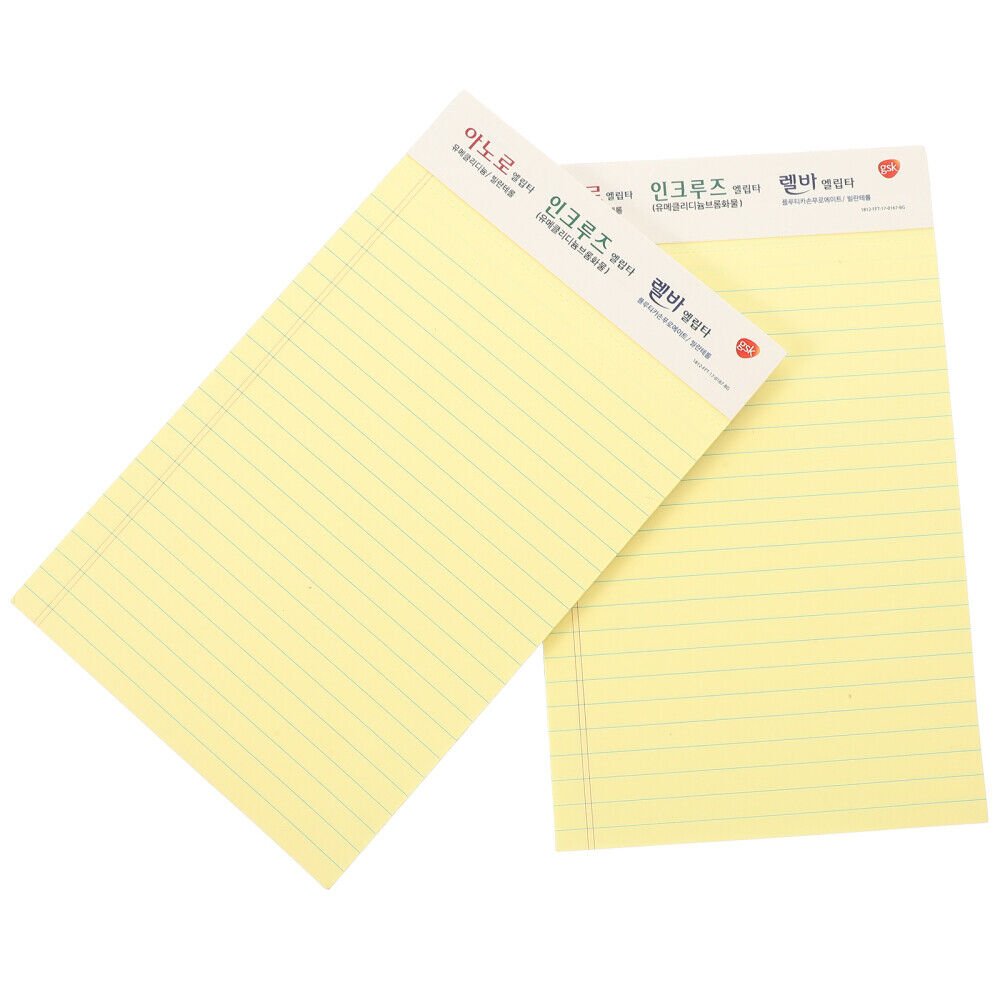 2 Pcs Memo Pad A5 Paper Pocket Notebook Office Legal Pads Notebooks