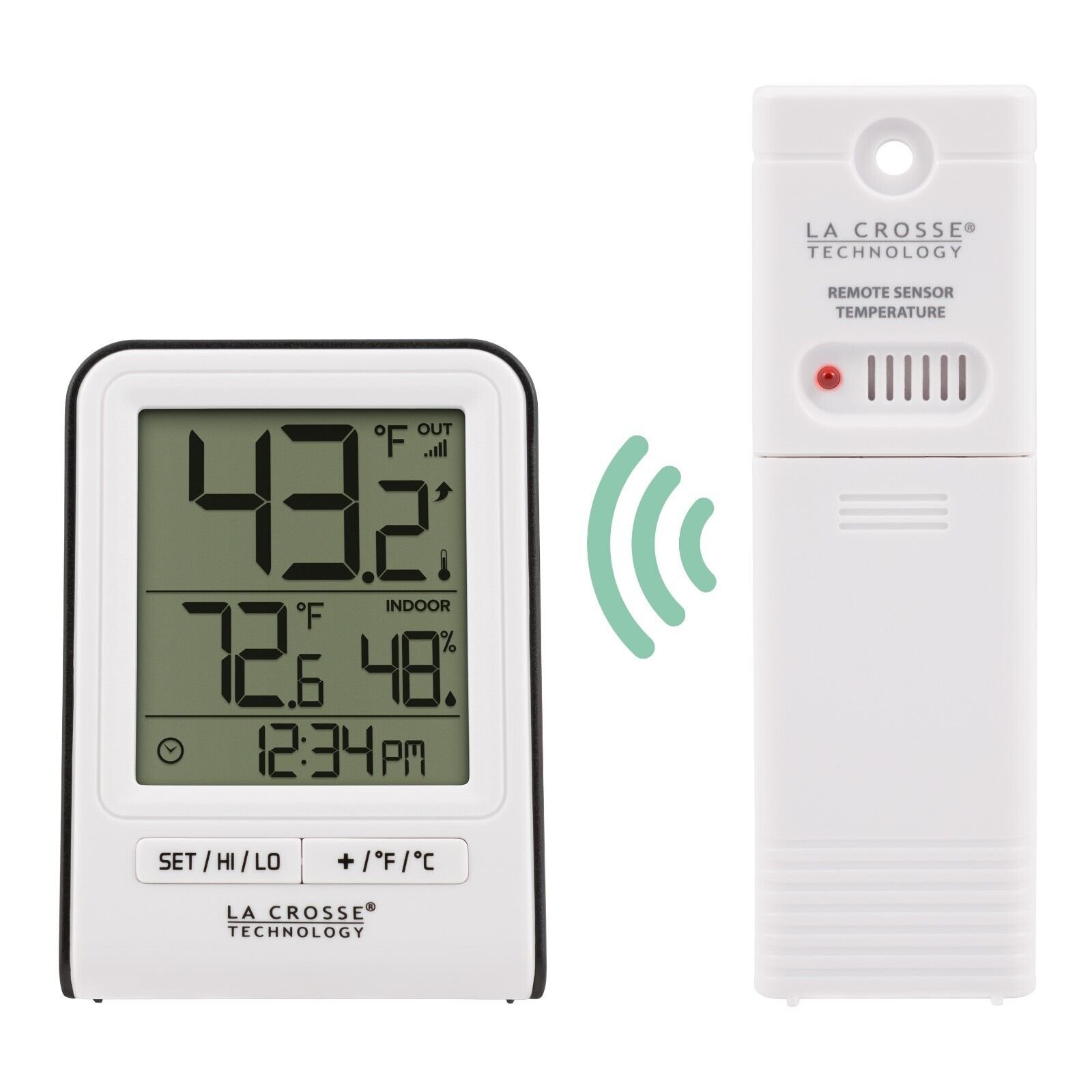 308-1409WT La Crosse Technology Wireless Thermometer Weather Station TX141-BV4