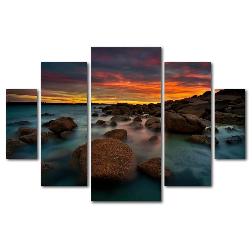 40 in. x 58 in. "Granite Quarry" by Lincoln Harrison Printed Canvas...