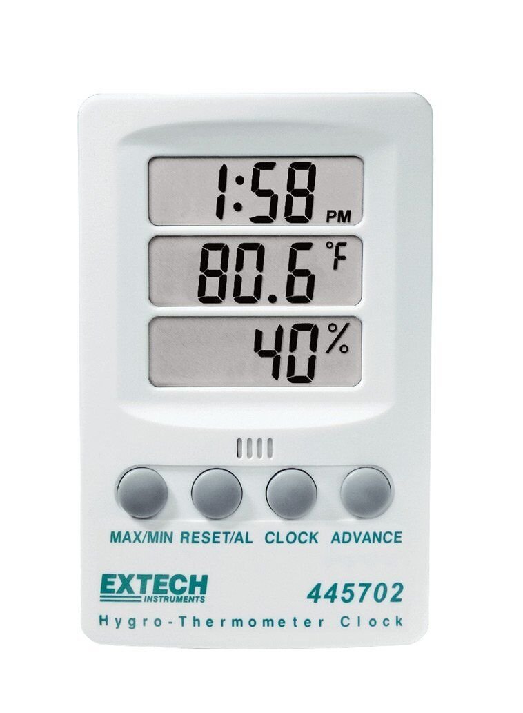 445702 Indicator Relative Humidity/temperature With Clock