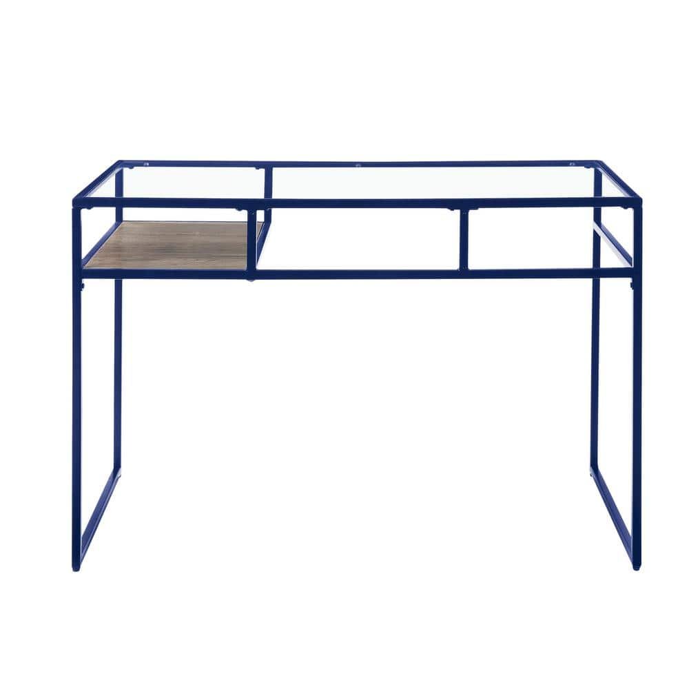 48 in. Blue Home Office Retangular Desk Computer Desk Writing Desk