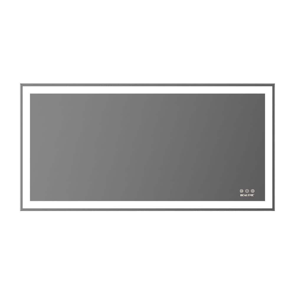 48 in. W x 24 in. H Large Rectangular Aluminum Framed Wall...