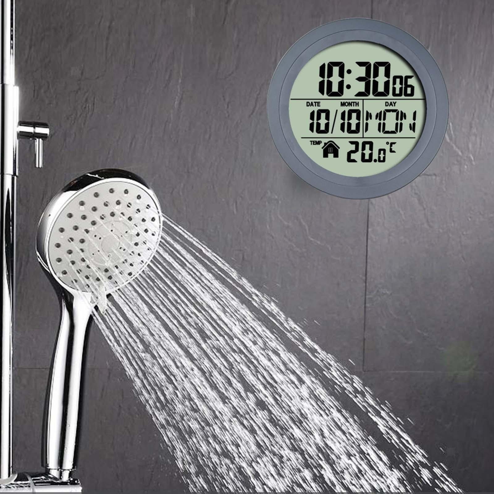 5.7inch Round Digital Shower Timer Clock Suction Cup for
