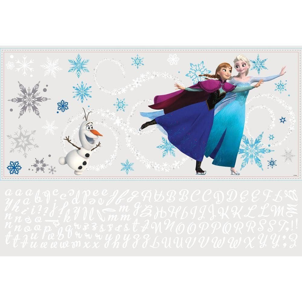 5 in. x 19 in. Frozen Custom Headboard Featuring Elsa, Anna and...