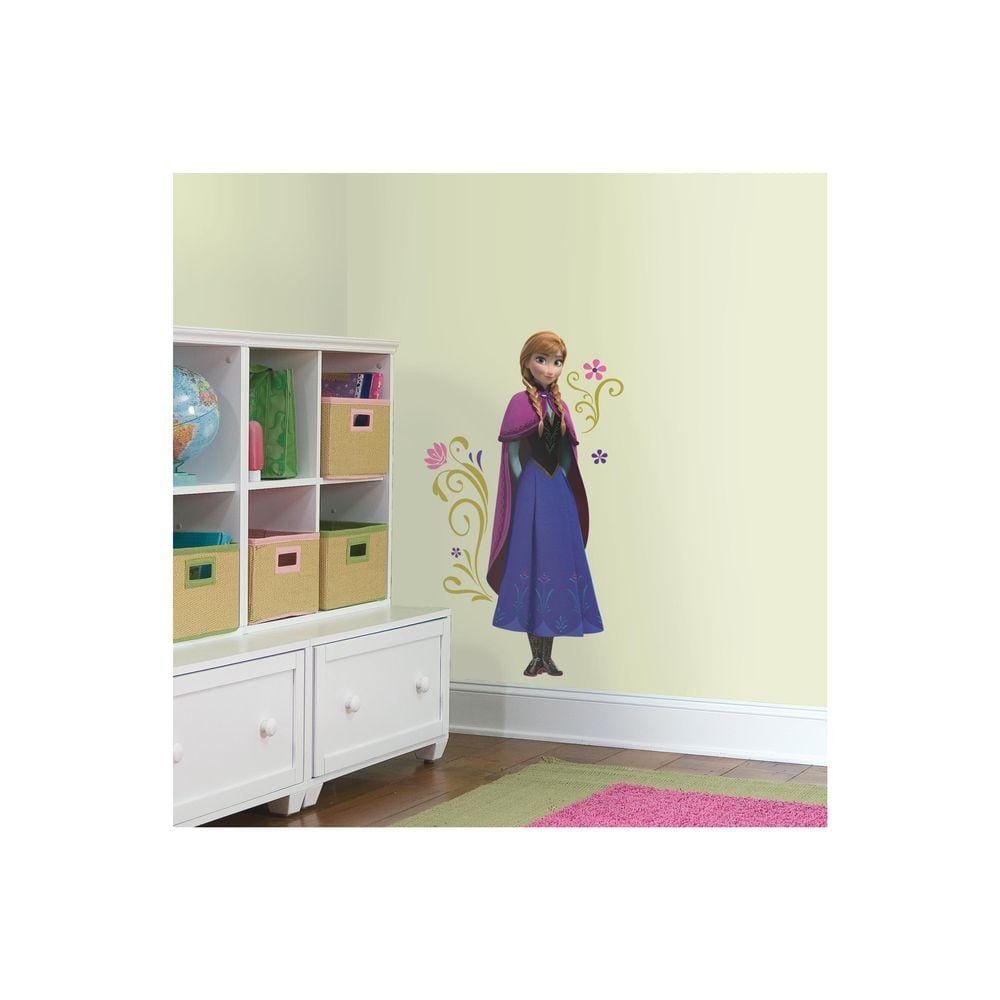 5 in. x 19 in. Frozen's Anna with Cape Giant 10-Piece Peel...