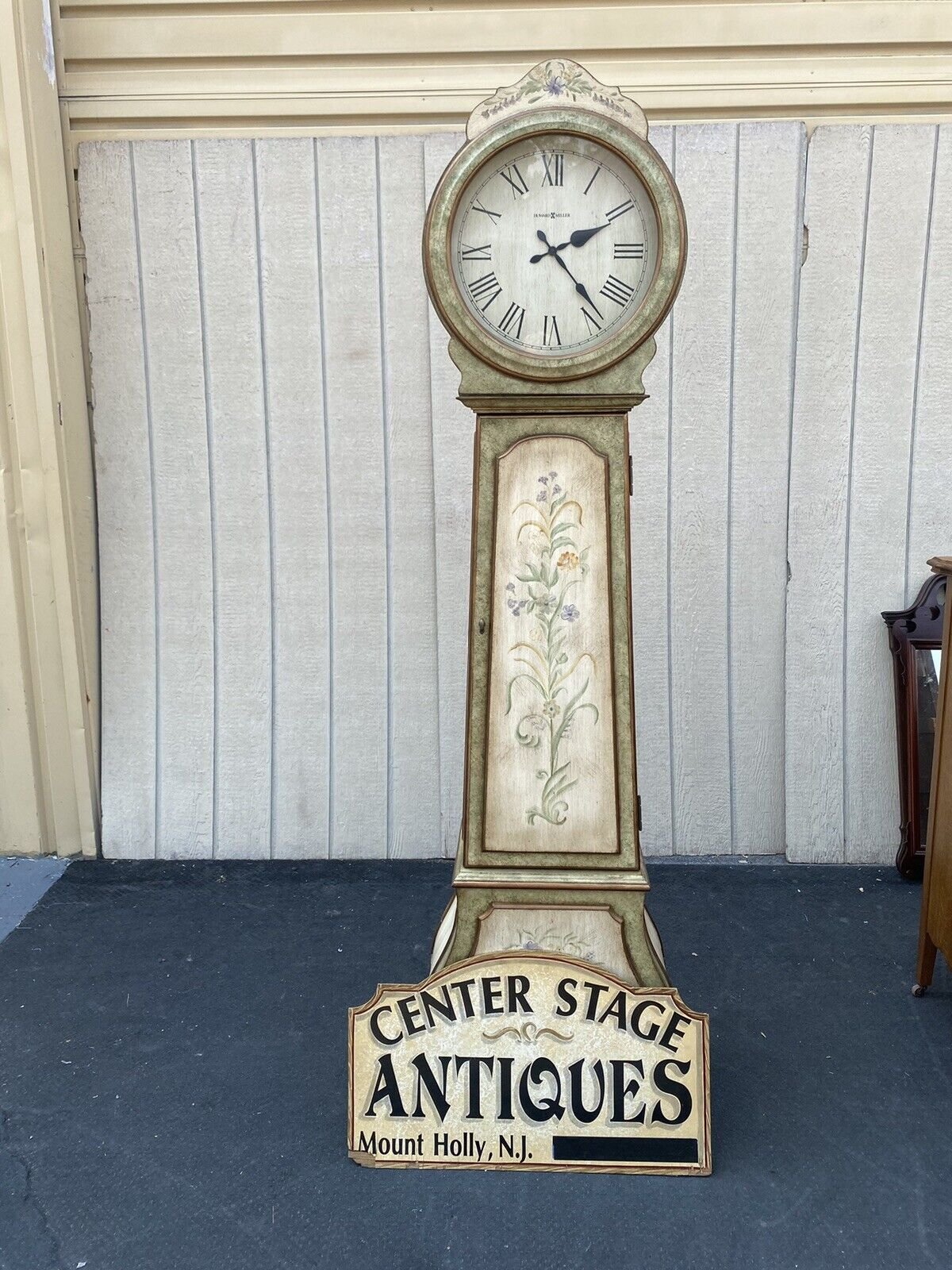 65749 WORKING HOWARD MILLER Grandfather Clock with Storage