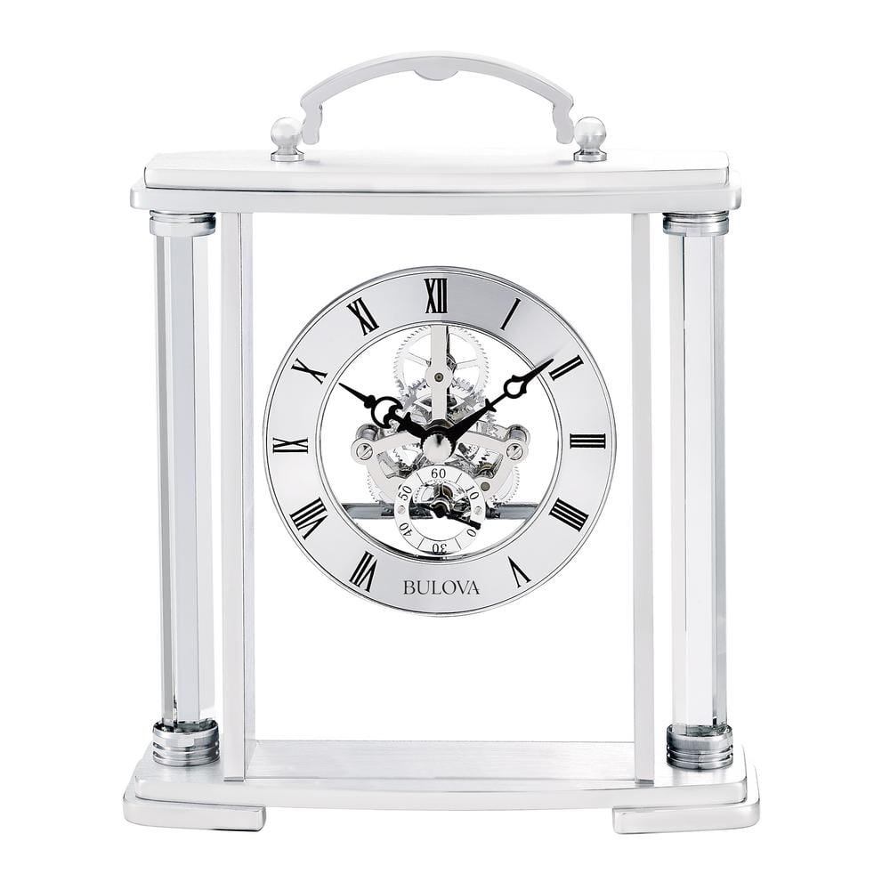 6 in. H x 7.25 in W Polished Silver Floating Skeleton Table...