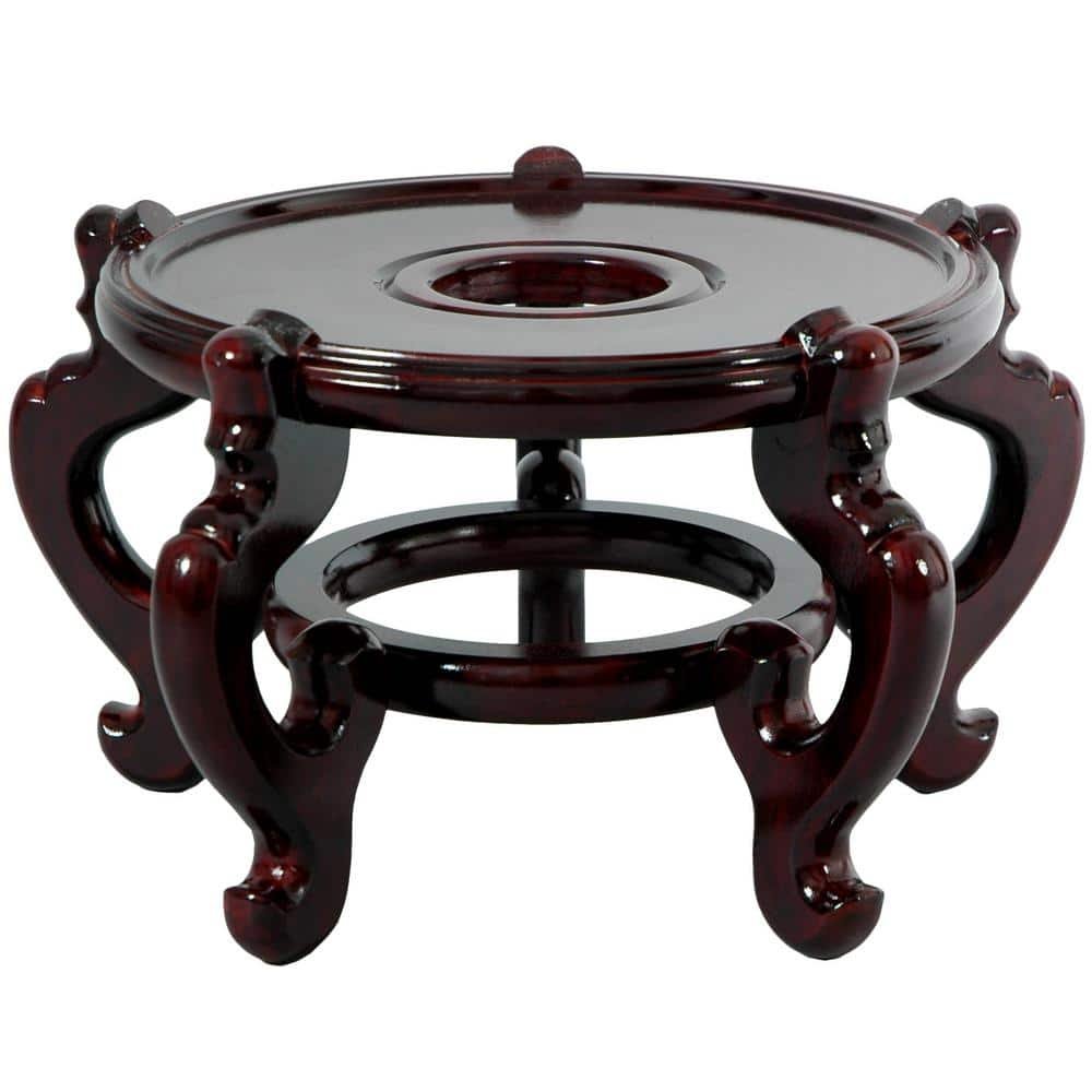 8.5 in. Rosewood Fishbowl Stand in Rosewood