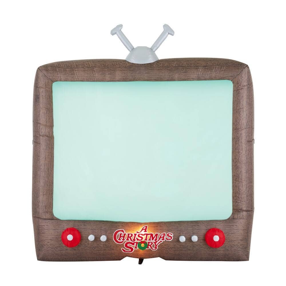 8 ft Pre-Lit LED Living Projection A Christmas Story Inflatable