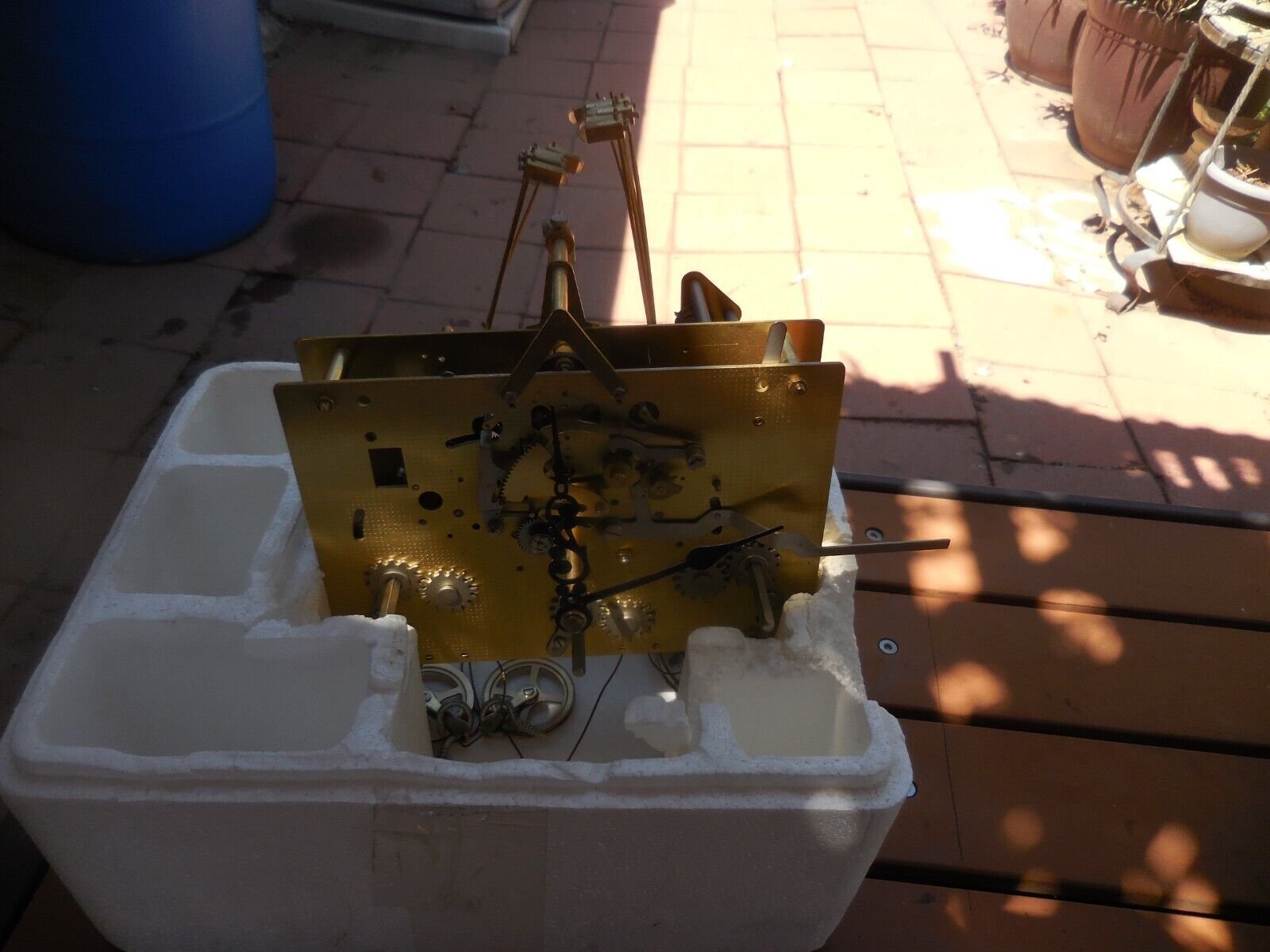 95 Hermle Black Forest Clock 2061-853 SK 114cm 8 Day Triple Chime Cable Movement