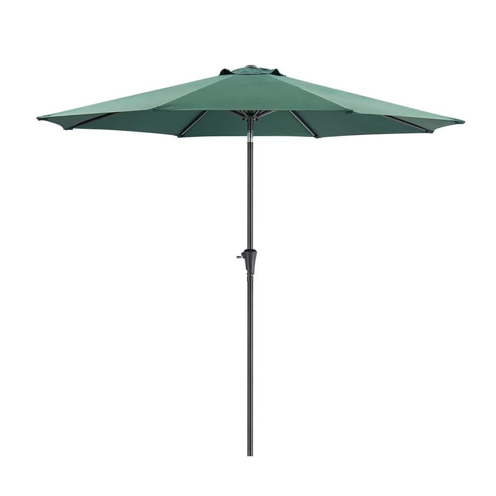 9 ft. Outdoor Market Patio Umbrella with Manual Tilt, Easy Crank Lift...