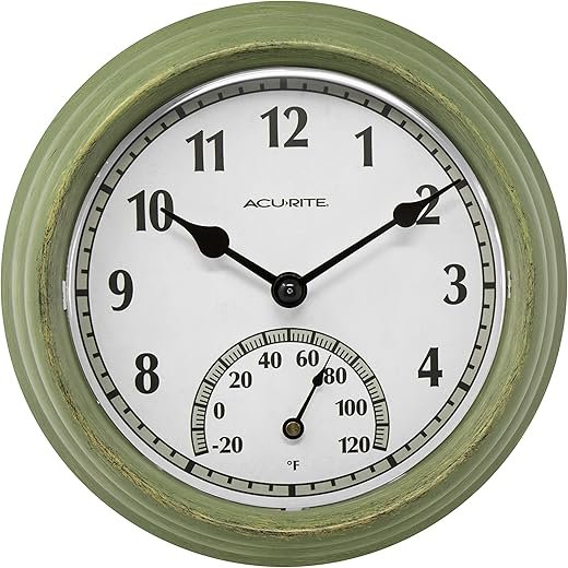 Best Chaney Acurite Combo Outdoor Wall Clocks