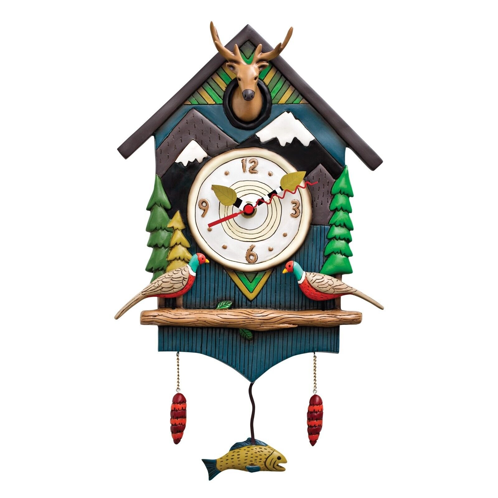 ALLEN DESIGN WALL CLOCK P1514 "MOUNTAIN TIME"