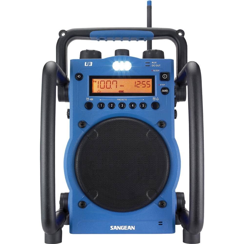 AM/FM Ultra Rugged Digital Tuning Radio in Blue
