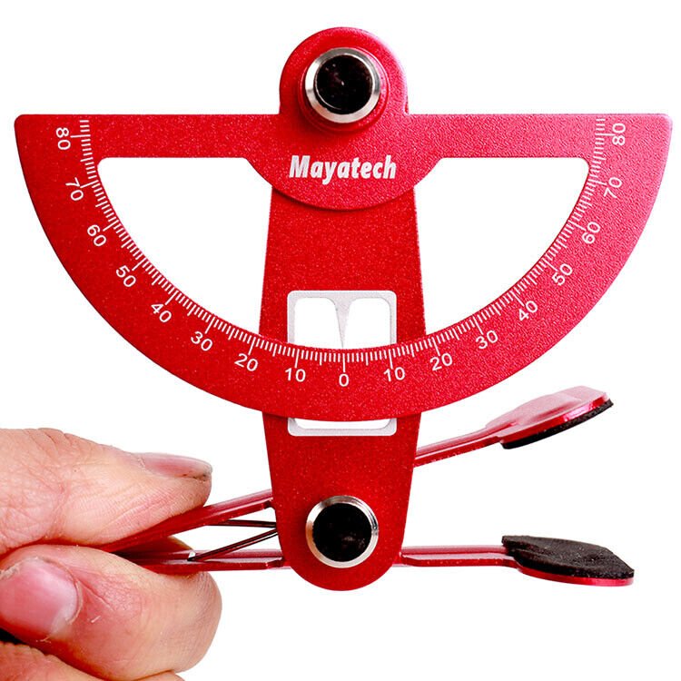 Anodized Aluminum Throw Meter Rudder Angle Ruler For RC Model Airplane C
