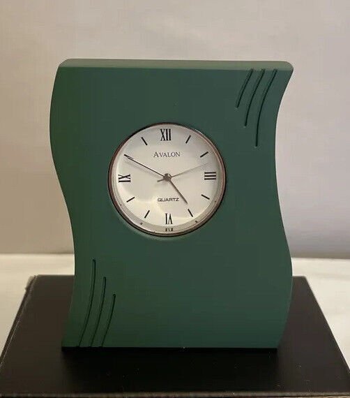 AVALON METAL TABLE CLOCK New Battery