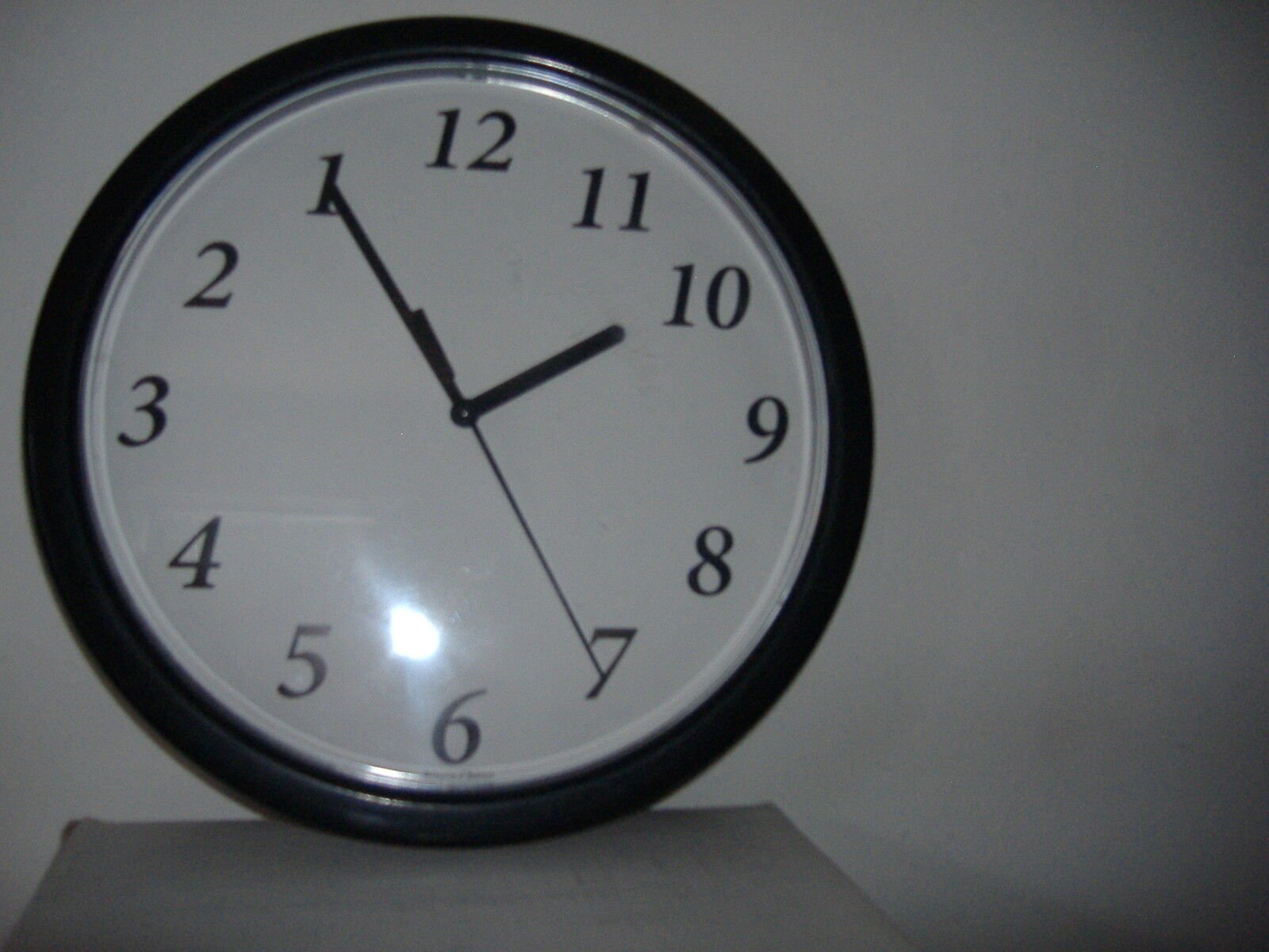 Backwards clock runs counter clockwise novelty