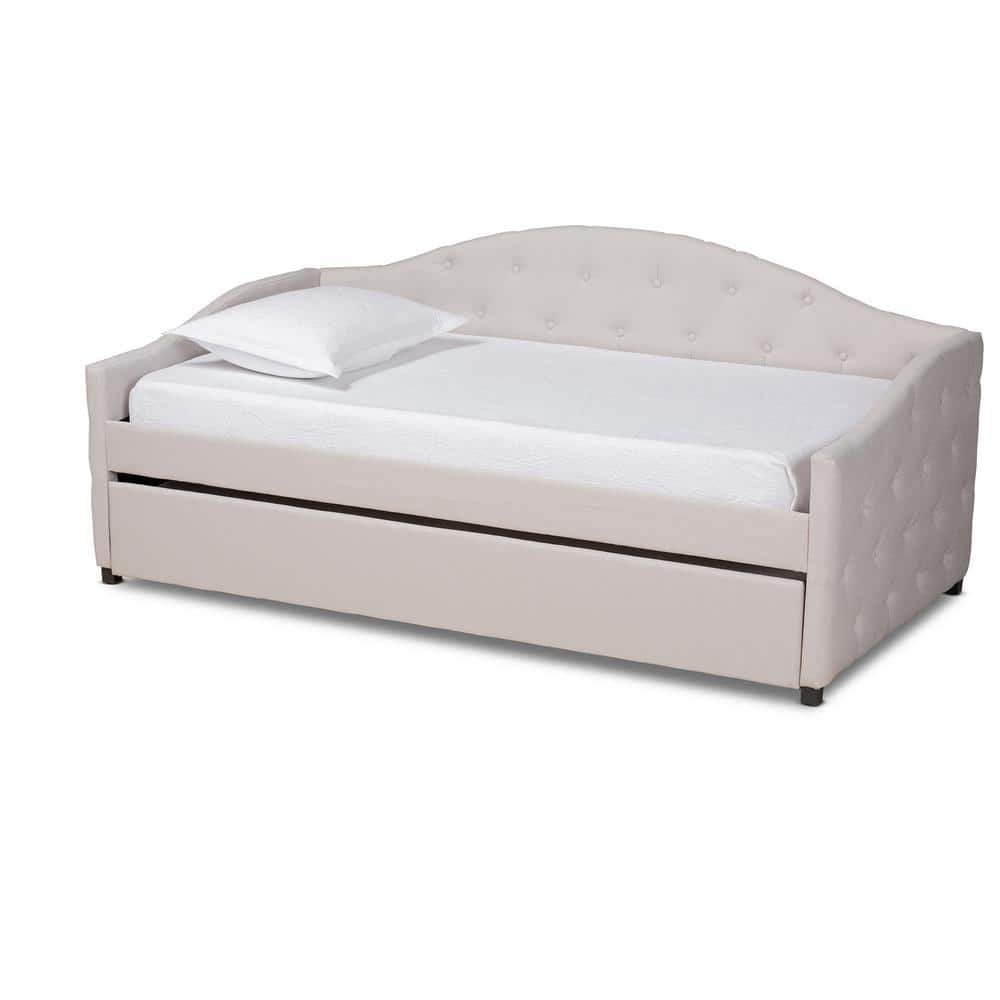 Becker Beige Twin Daybed with Trundle