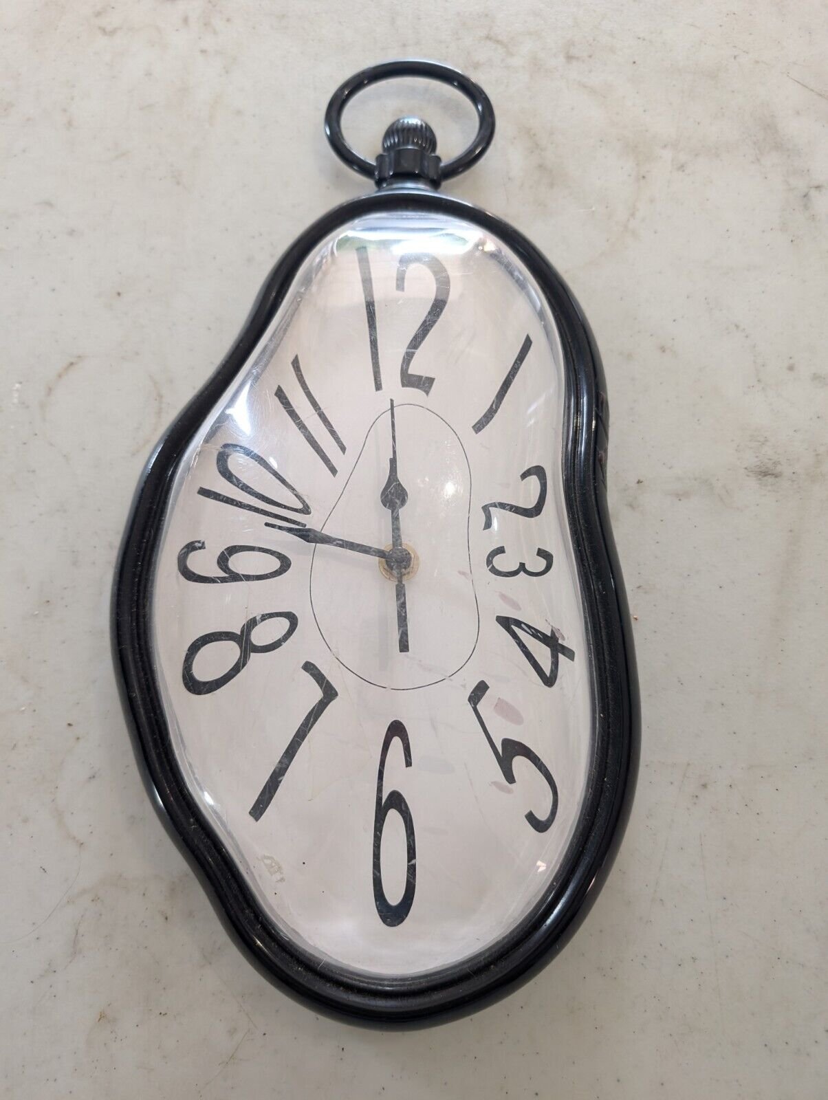 BLACK KITCHEN WALL CLOCK 8" -