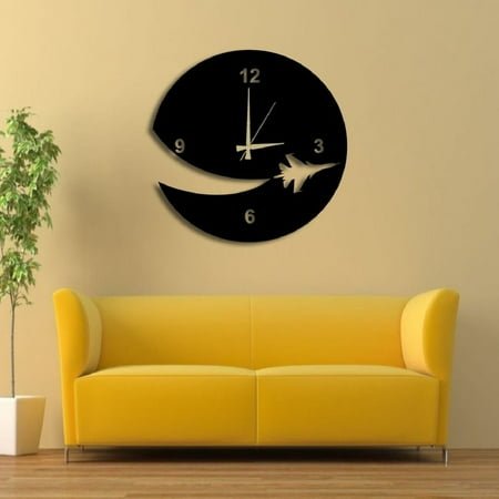 Black Wall Clock, Designer Wall Clock, Unique Wall Clocks, Vintage Wall Clock, Modern Wall Clock, Wooden Decoration, Oversized Wall Clock