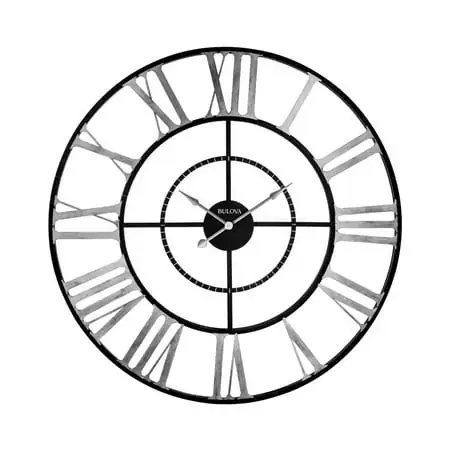 Bulova Clocks C 4877 Zeeland 60 Inch Roman Numeral Quartz Movement Wall Clock photo