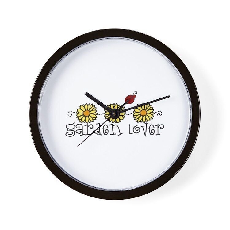 CafePress Garden Lover Unique Decorative 10" Wall Clock (1295391680)