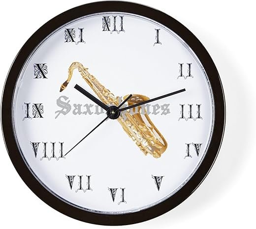 CafePress Joe's Saxophones Unique Decorative 10 Wall Clock