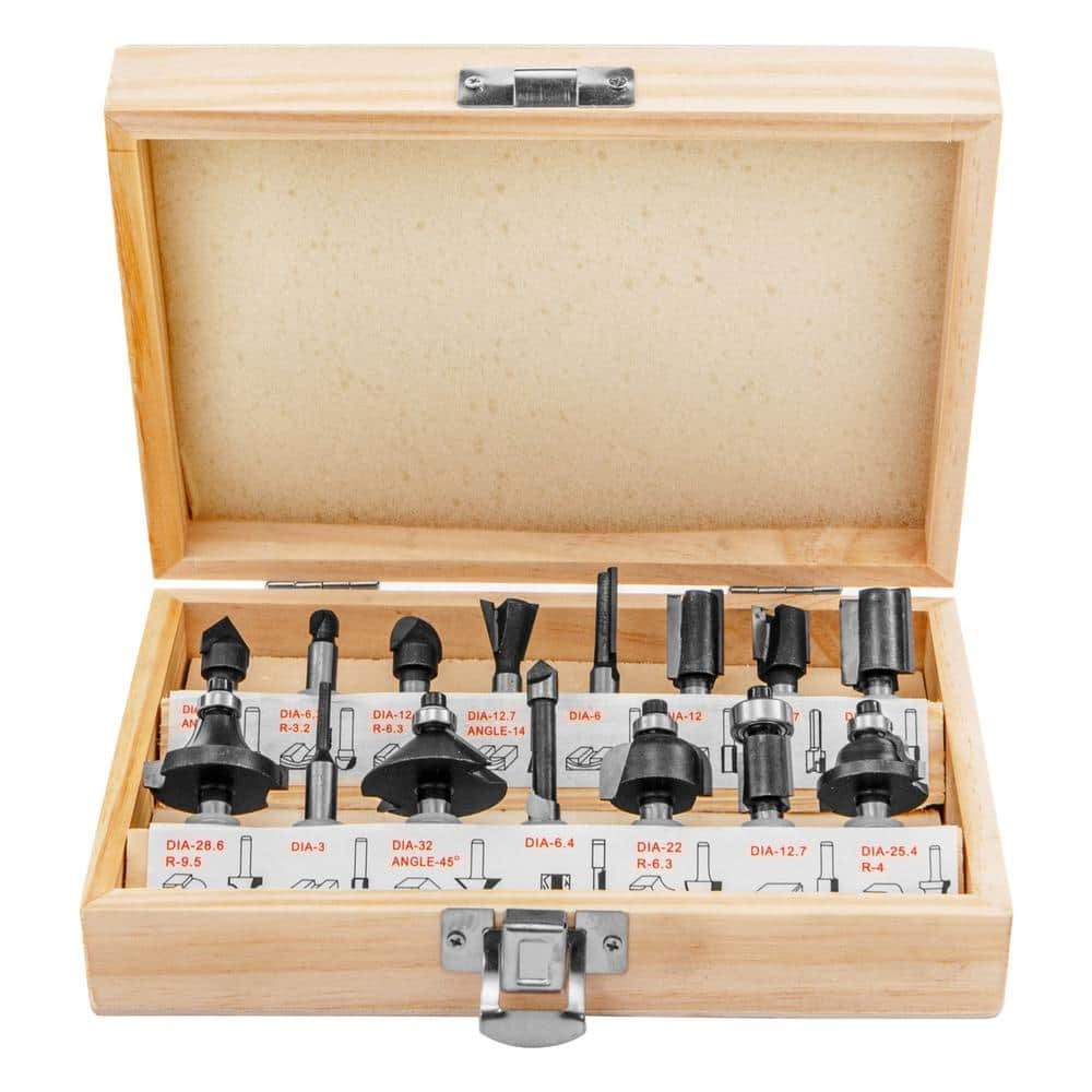 Carbide Starter Router Bit Set (15-Piece)