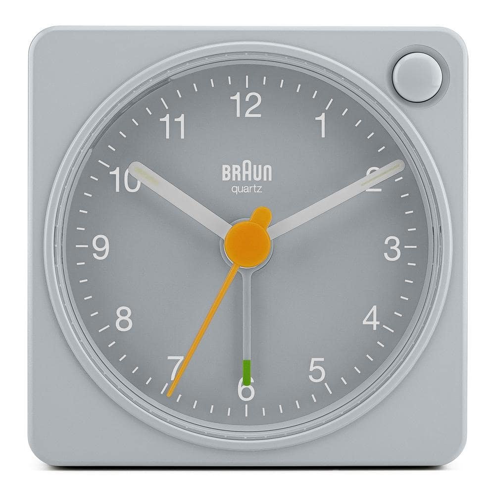 Classic Travel Analog Alarm Clock, Snooze and Light, Compact, Quiet Movement, Crescendo...
