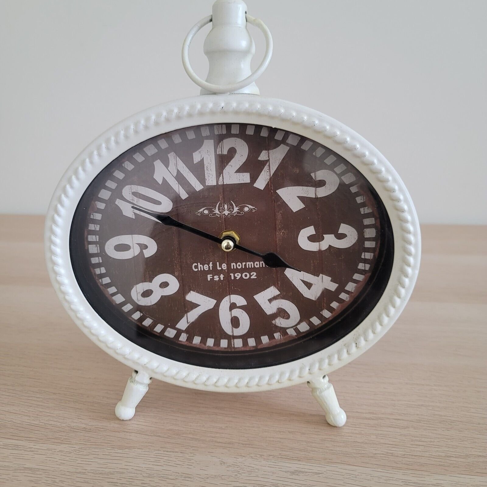 Clock Chef Le Normand Oval Shaped Table Desk Office Home