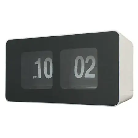 Clock, Flip Clock Desk Clock Table Clock Large Number Battery Powered Operated Home Décor for Home