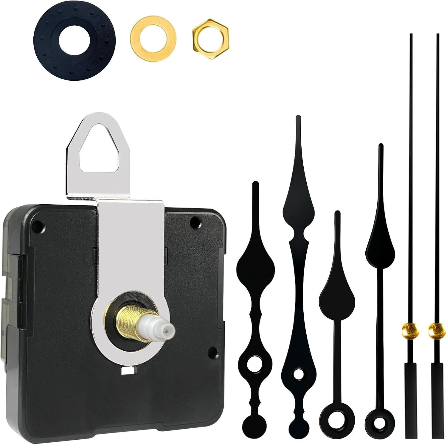 Clock Mechanism Replacement,Quartz Battery Operated Movement Silent DIY Wall Clo