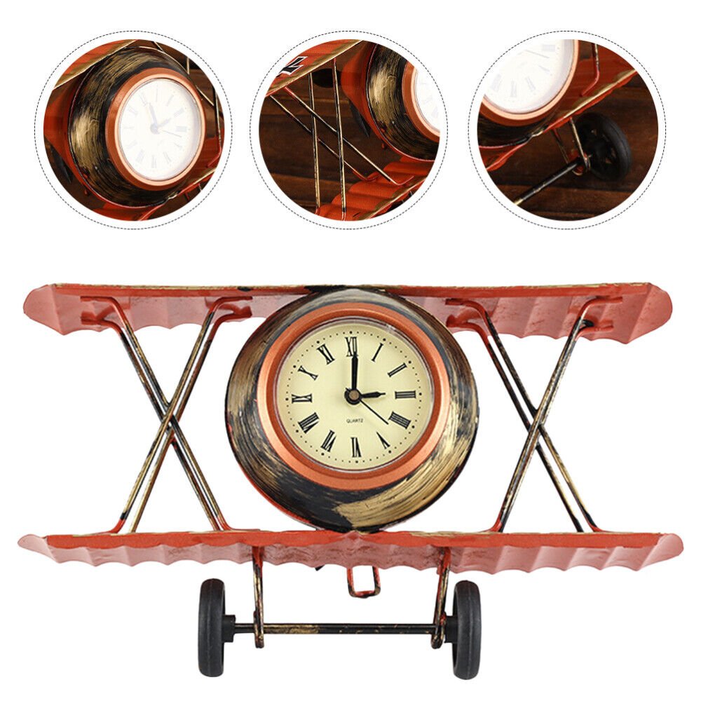 Clock Model Refreshing Decoration Retro Alarm Clock Vintage Decor Table Clock