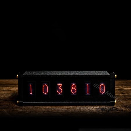 Clocks Metal Digitizing Table Decoration Gift RGB Nixie Tube Clock Retro Luxury Electronic Desktop Retro Digital