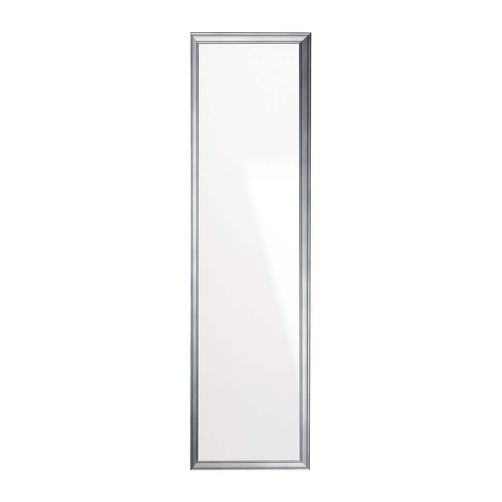 Cool Silver Slim Wall Mirror 19.5 in. W x 69 in. H